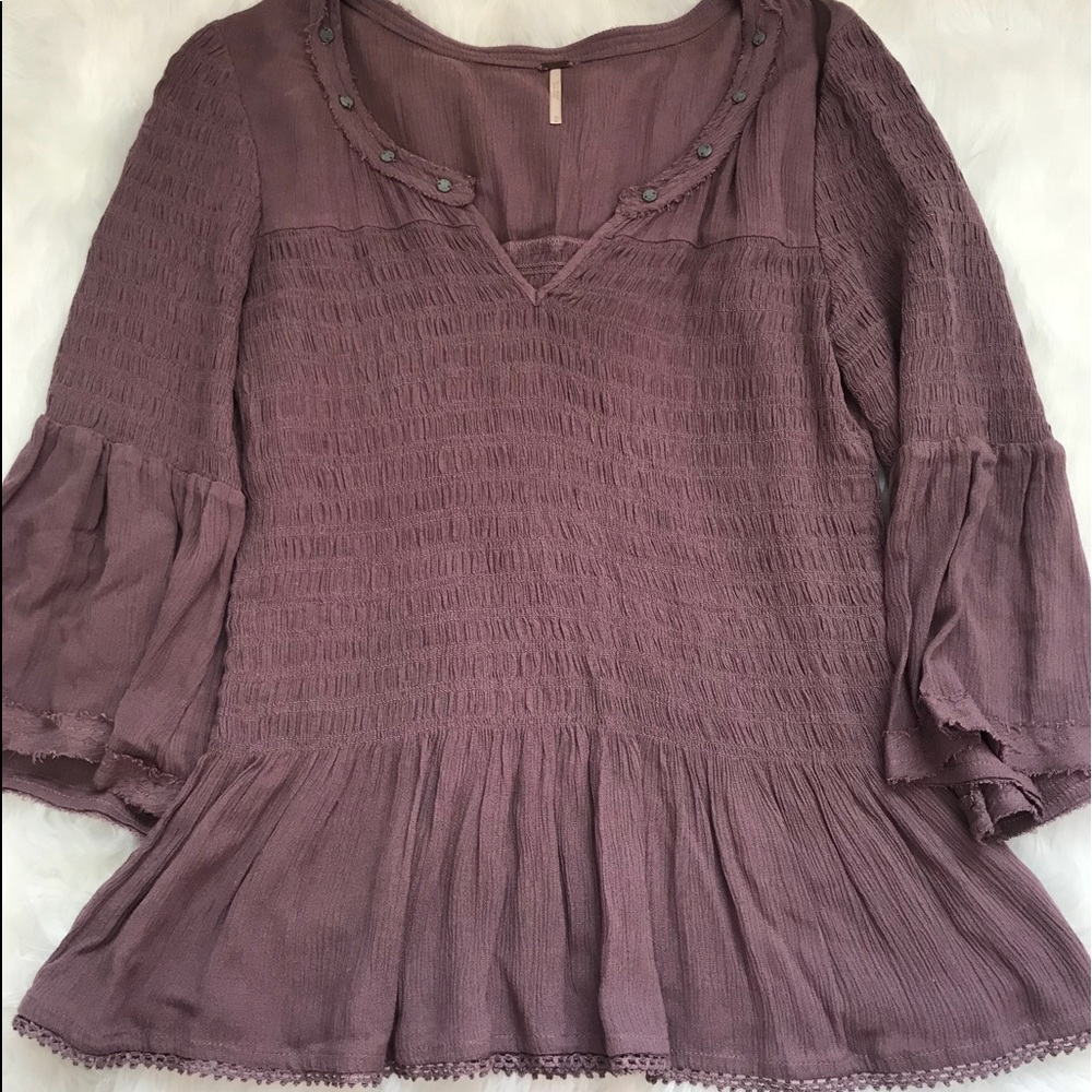 Free People Mauve Top
